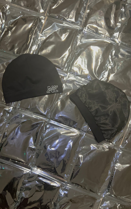 No Limit Black Satin Skull Cap